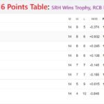 IPL 2016 Points Table