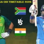 IND vs SA ODI Timetable 2026